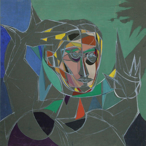 Figure with Hands Raised (33) Oil | John F. Leonard,{{product.type}}