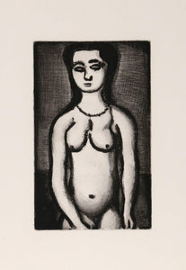 Fille Nue from Le Reincarnations du Pere Ubu Etching | Georges Rouault,{{product.type}}