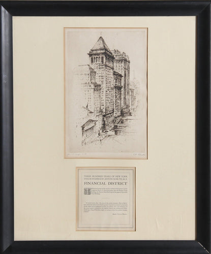 Financial District Etching | Anton Schutz,{{product.type}}