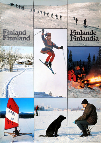 Finland - Winter Sports Poster | Travel Poster,{{product.type}}