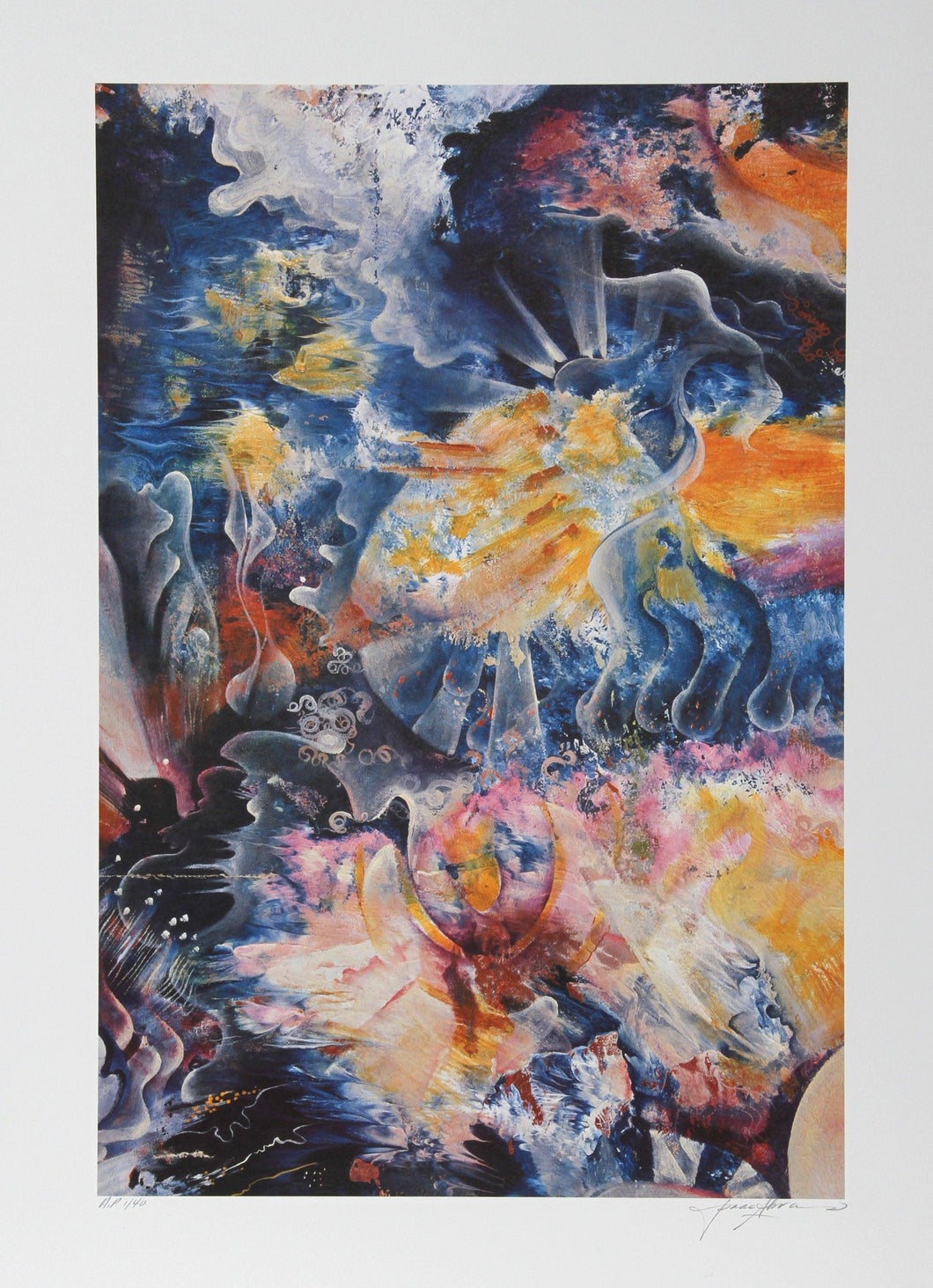 Fire and Ice Lithograph | Isaac Abrams,{{product.type}}