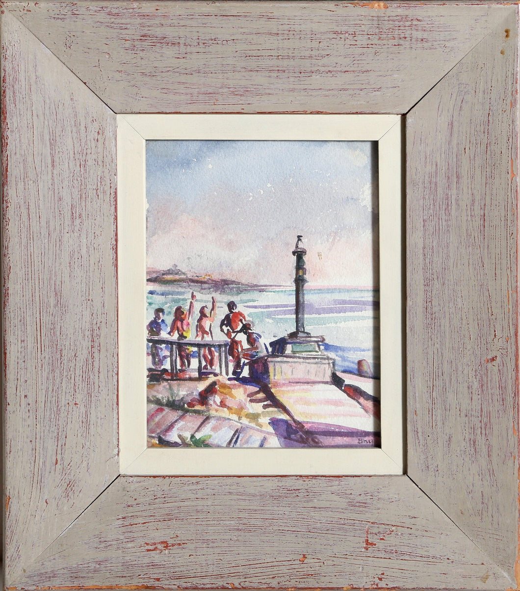 Fire Island 1 Watercolor | Edith Bry,{{product.type}}