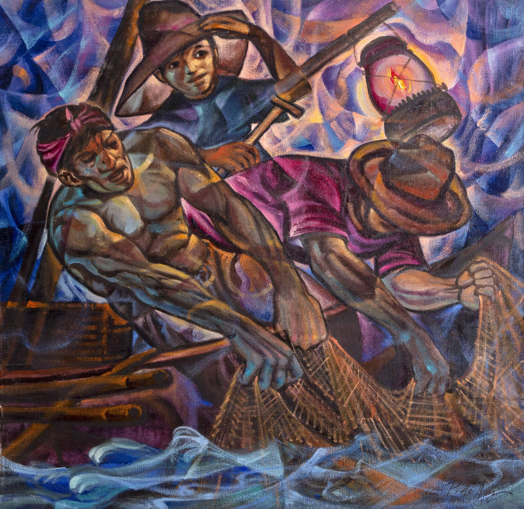 Fishermen and the Sea Oil | Unknown Artist,{{product.type}}