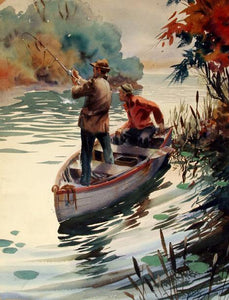 Fishermen Watercolor | John Pike,{{product.type}}
