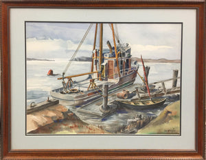 Fishing Boat Watercolor | John W. Burgess,{{product.type}}