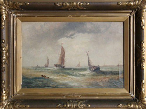 Fishing Boats Oil | Edwin Hayes,{{product.type}}