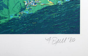Fishing Boats Screenprint | Fran Bull,{{product.type}}