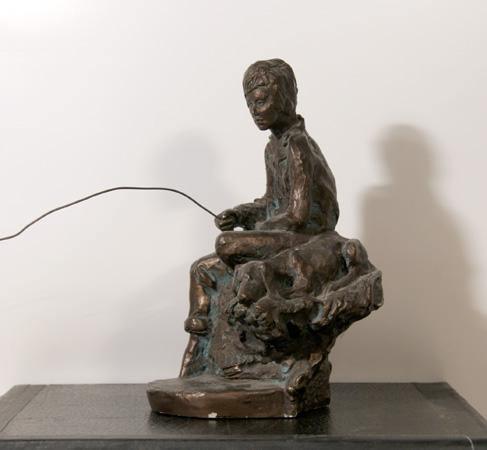 Fishing Boy Metal | Nicholas Lorenzo,{{product.type}}