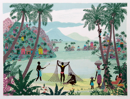 Fishing Nets Screenprint | Jack Hofflander,{{product.type}}