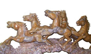 Five Galloping Horse (possibly Vietnamese) Stone | Unknown Artist,{{product.type}}