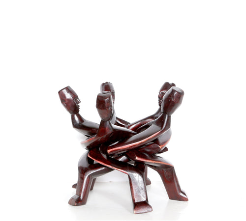 Five Intertwined Figures in Circle Wood | African or Oceanic Objects,{{product.type}}