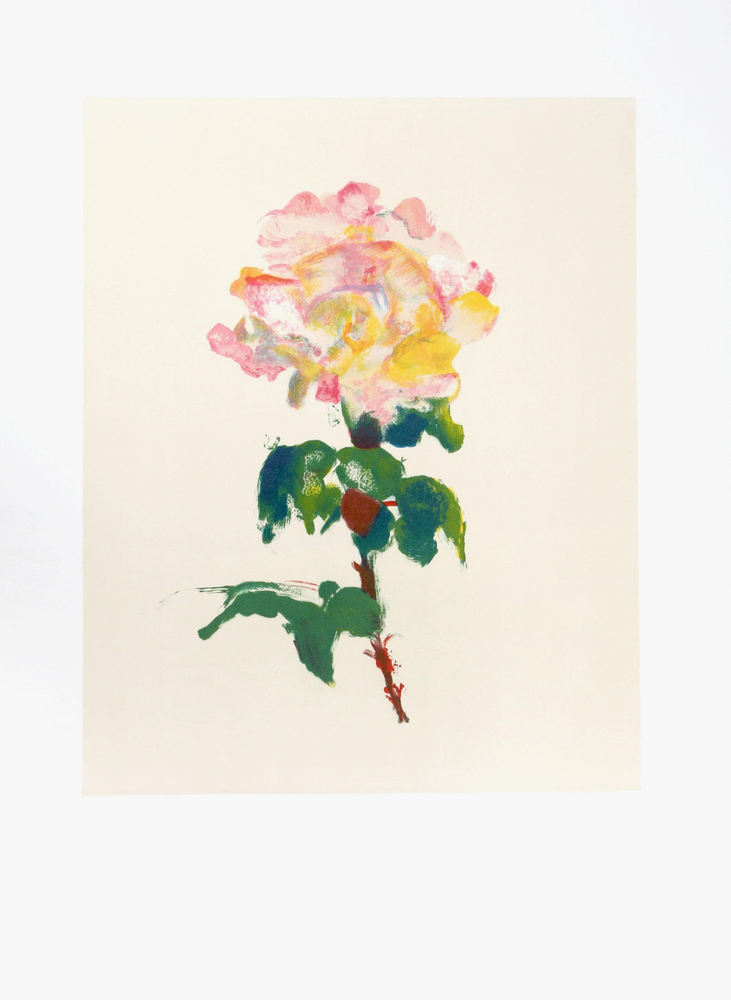 Fleur Rose Lithograph | Anne-Marie Joly,{{product.type}}