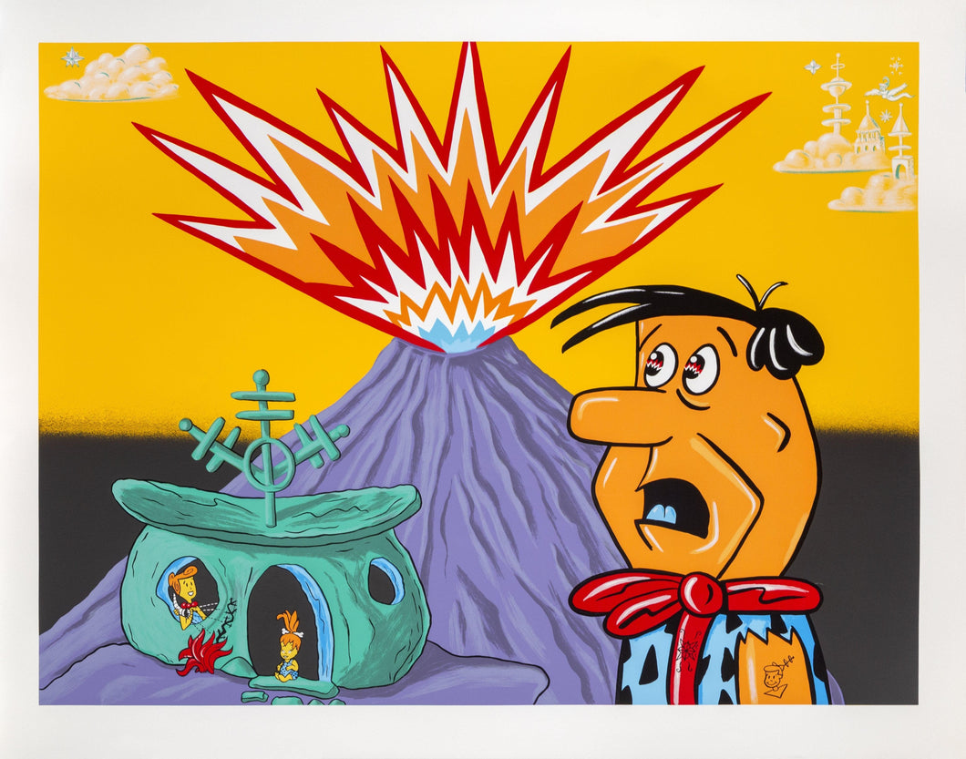Flintstones screenprint | Kenny Scharf,{{product.type}}