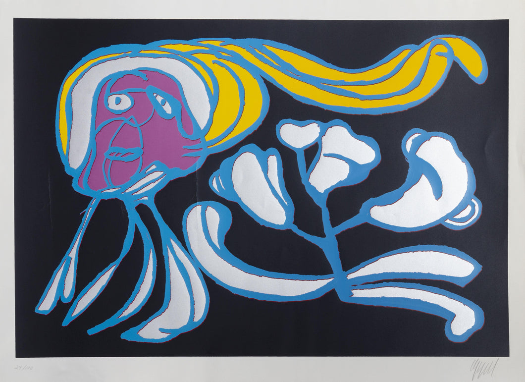 Floating Black Passion screenprint | Karel Appel,{{product.type}}