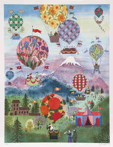 Floral Balloons Screenprint | Jack Hofflander,{{product.type}}