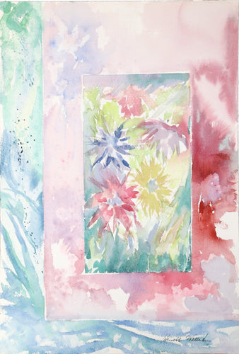 Floral Still Life Watercolor | Harold Wallerstein,{{product.type}}