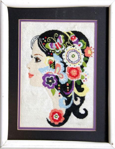 Flower Child Profile Tapestries and Textiles | Unknown Artist,{{product.type}}