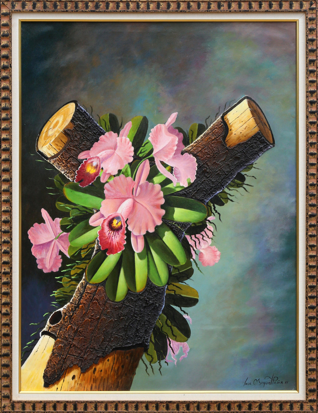 Flower Log Oil | Unknown Artist,{{product.type}}