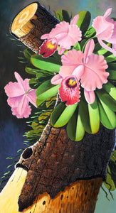 Flower Log Oil | Unknown Artist,{{product.type}}