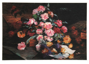 Flower Medley (Tea Roses) Lithograph | Louisa Li,{{product.type}}