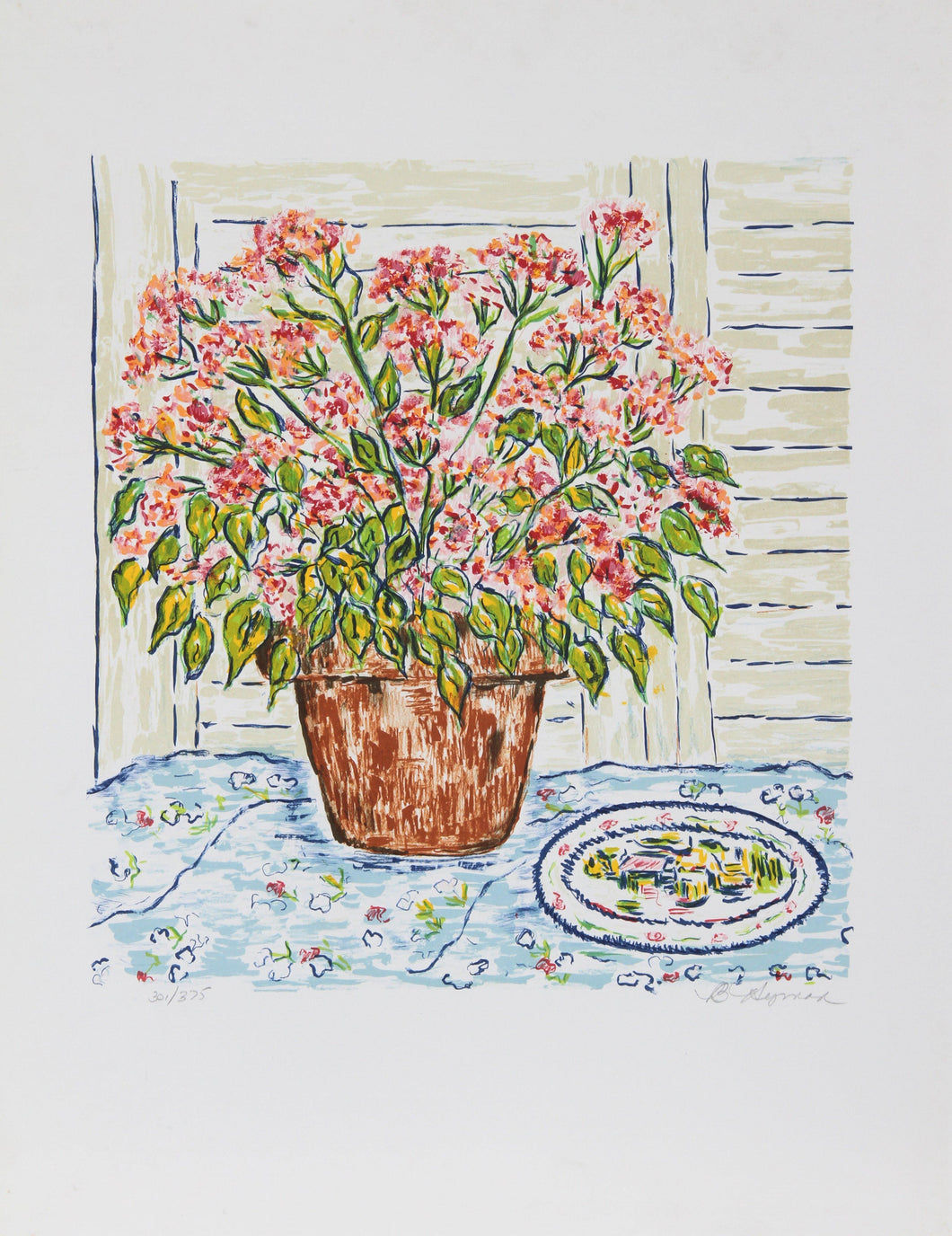 Flower Pot Lithograph | Beverly Hyman,{{product.type}}