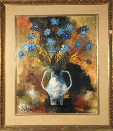 Flower Still Life Oil | Jean-Claude Brulere,{{product.type}}