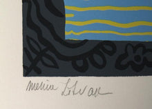 Flower Symphony  - Blue Screenprint | Menia Litvak,{{product.type}}