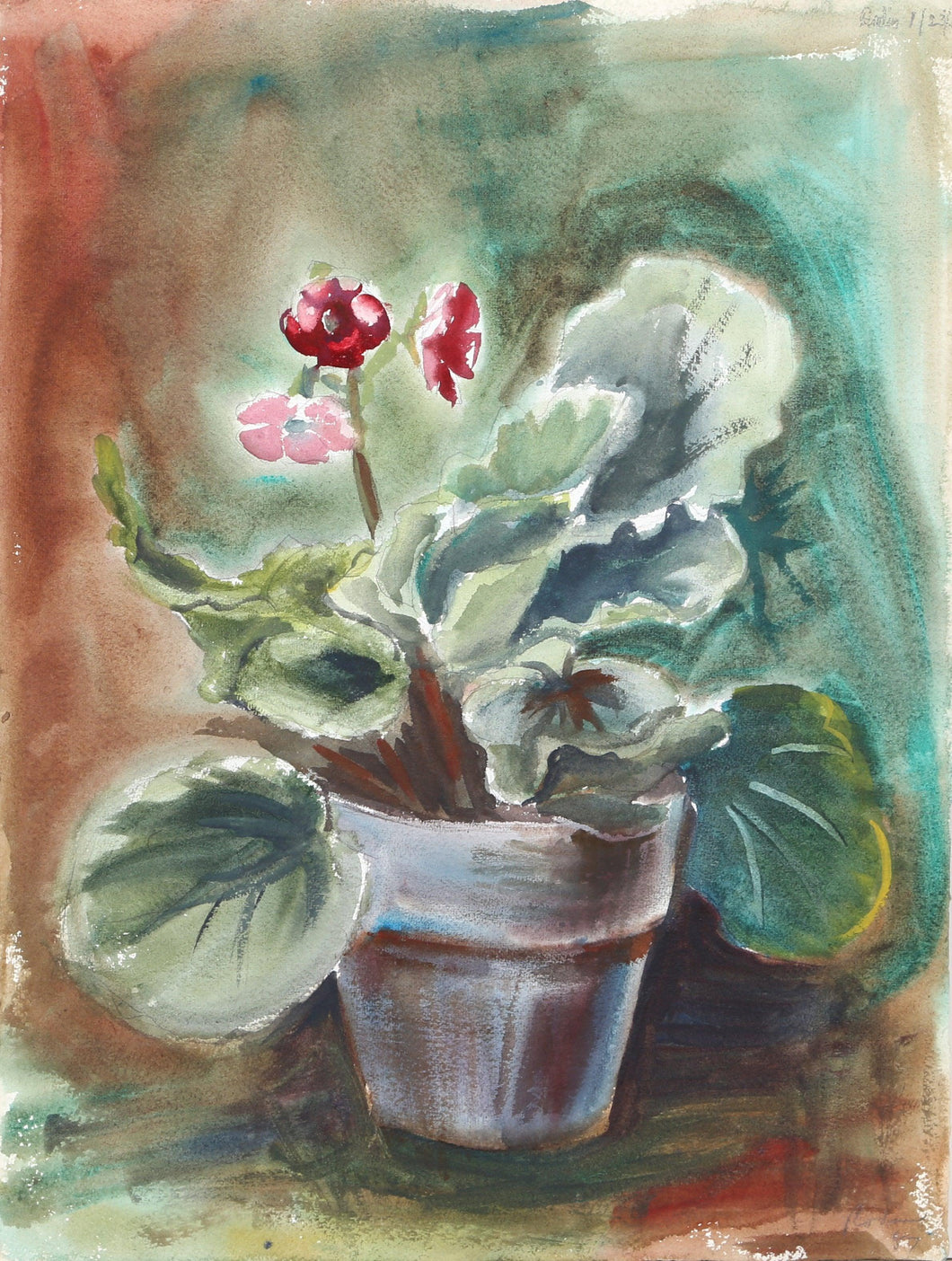 Flowering Plant (P1.33) Watercolor | Eve Nethercott,{{product.type}}