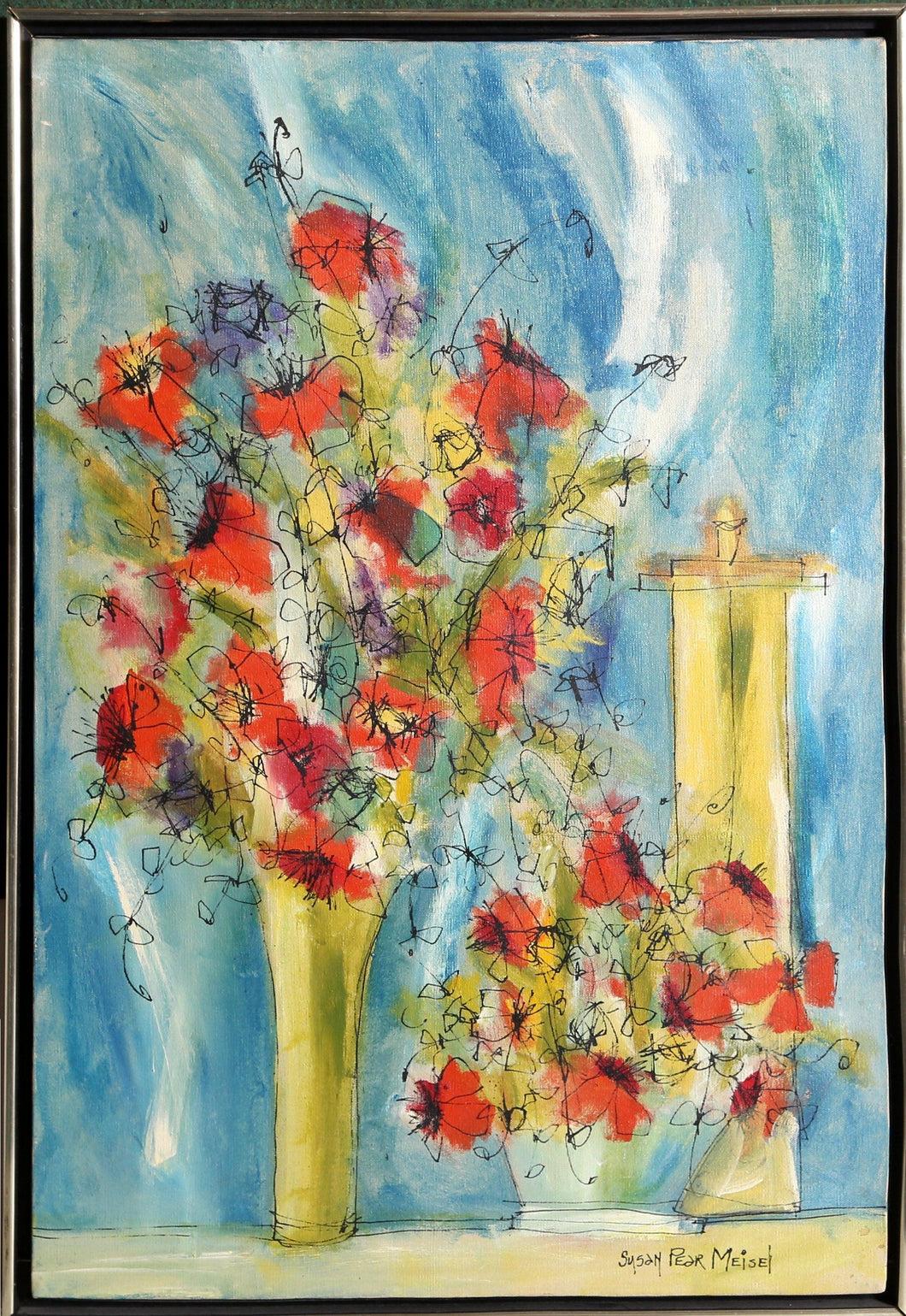 Flowers 1 Oil | Susan Pear Meisel,{{product.type}}