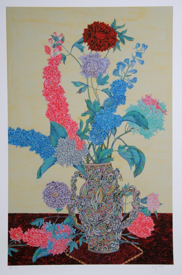 Flowers 15 Lithograph | David Nguyen,{{product.type}}