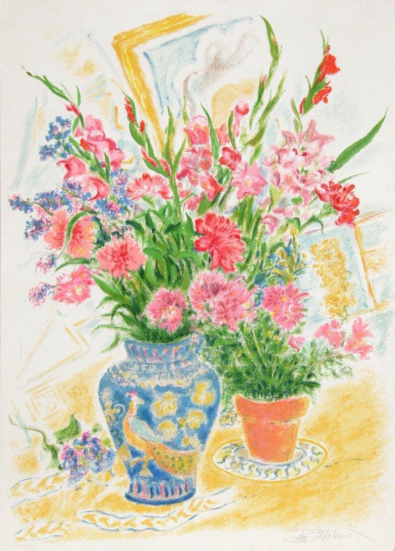 Flowers 6 Lithograph | Ira Moskowitz,{{product.type}}