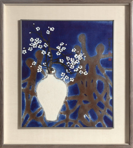 Flowers & Human Mixed Media | Bong-Kyu Ahn,{{product.type}}