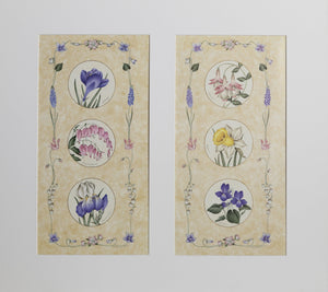 Flowers Diptych Poster | Nancy Shumaker Pallan,{{product.type}}