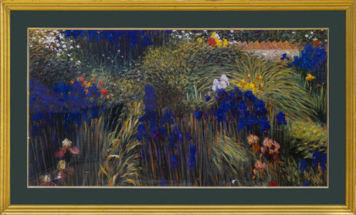 Flowers in a Garden Poster | Unknown Artist - Poster,{{product.type}}