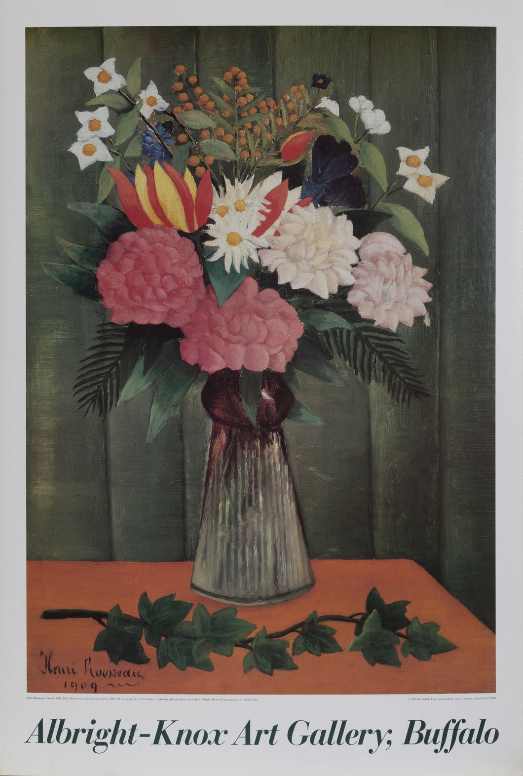 Flowers in a Vase Poster | Henri Rousseau,{{product.type}}