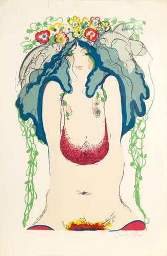 Flowers in Her Hair Screenprint | Frank Gallo,{{product.type}}