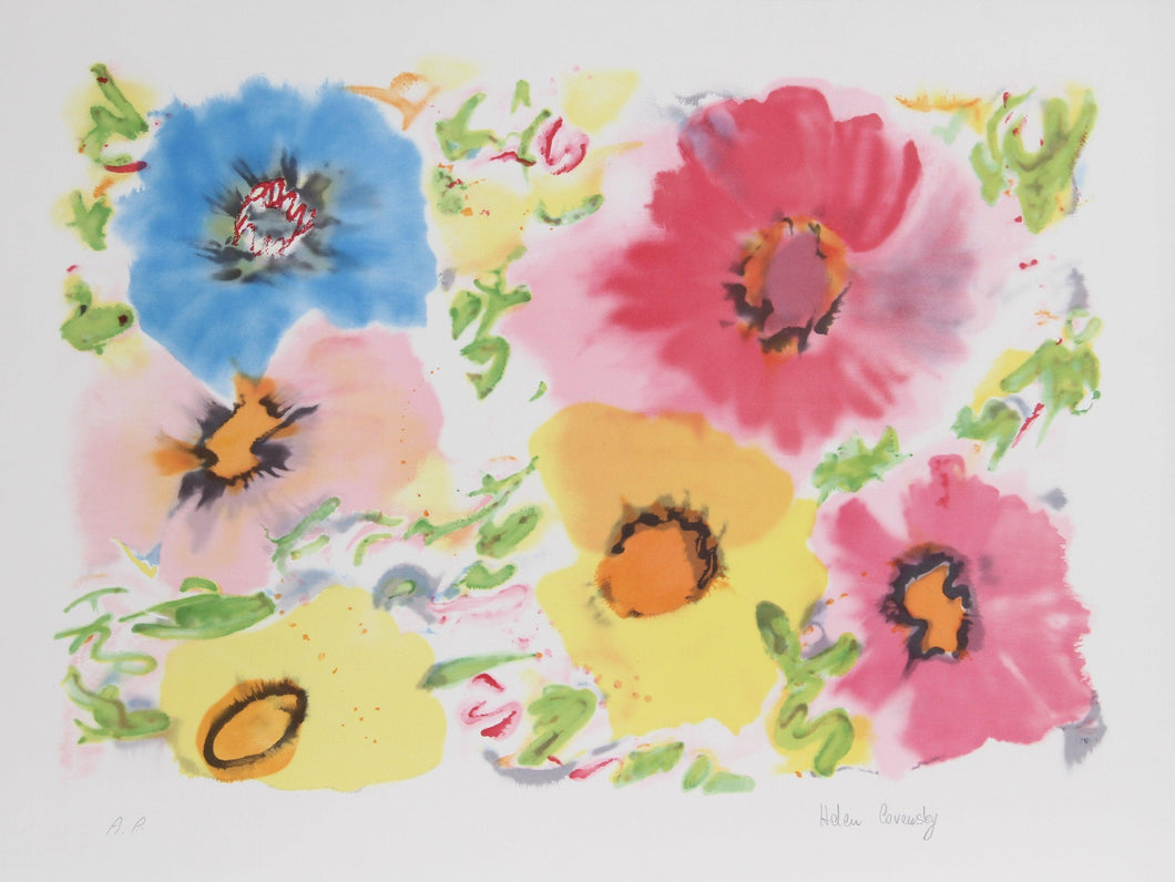 Flowers IV Lithograph | Helen Covensky,{{product.type}}