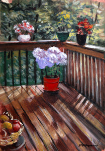 Flowers on the Porch Acrylic | Erik Freyman,{{product.type}}