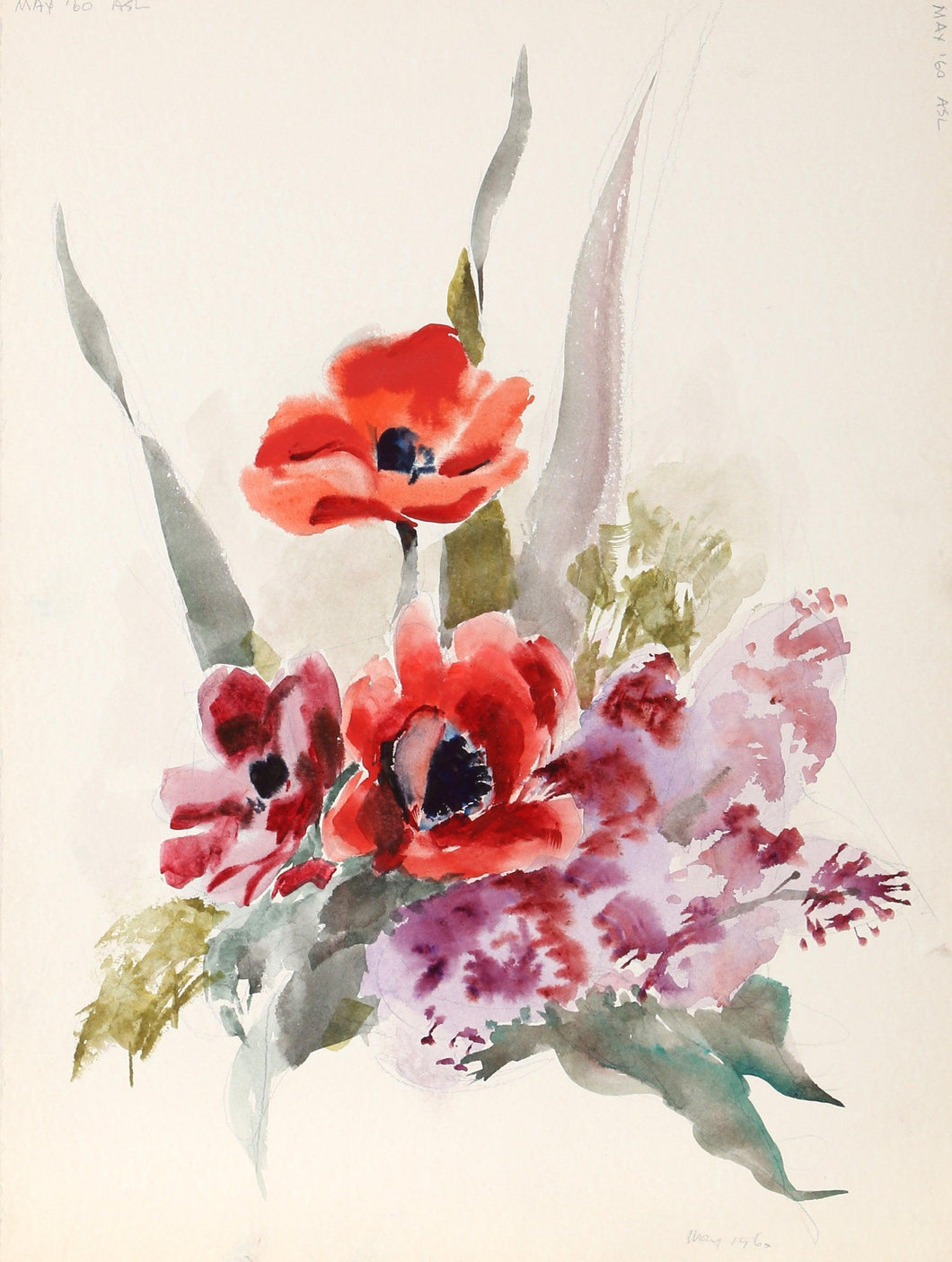 Flowers (P5.57) Watercolor | Eve Nethercott,{{product.type}}