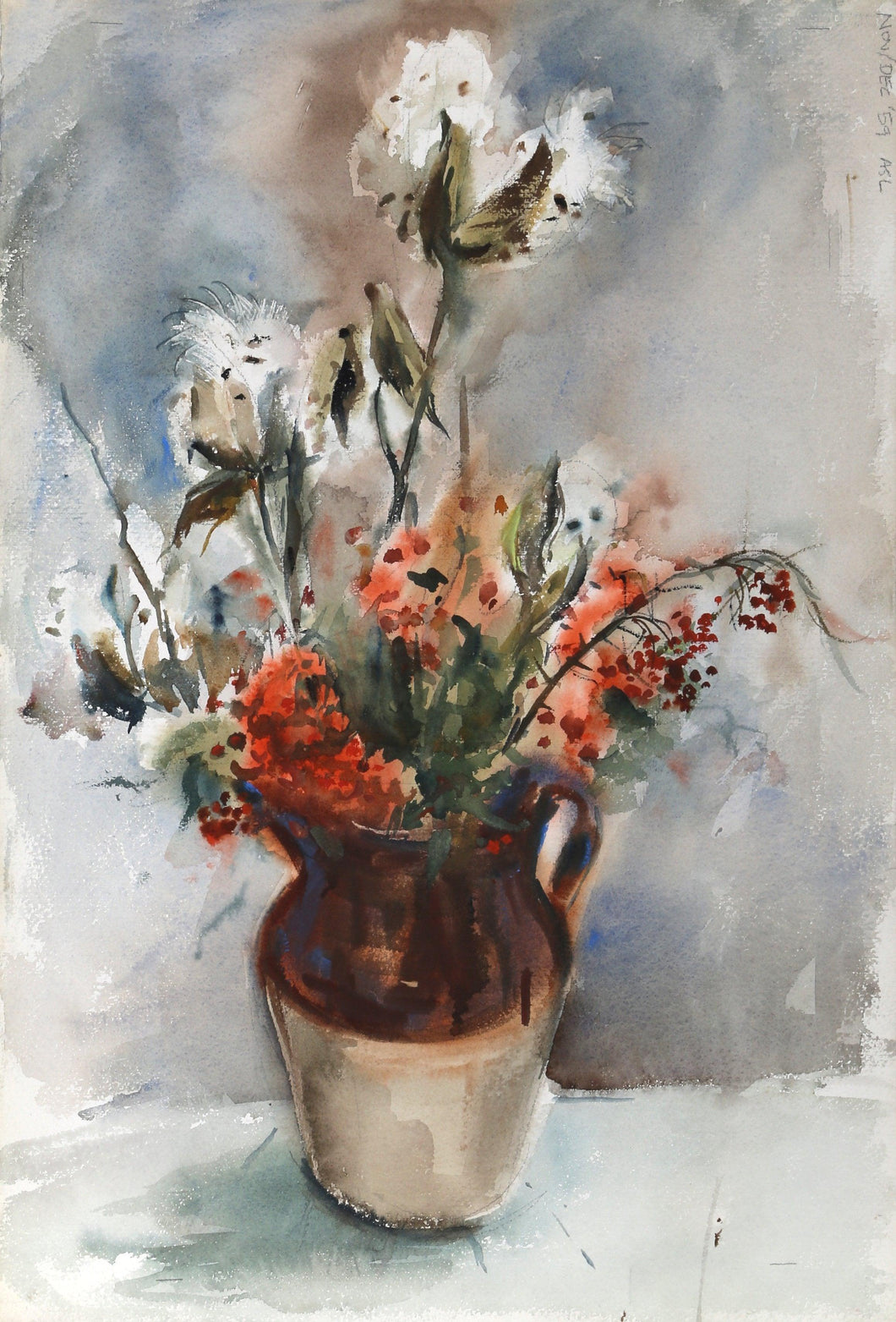 Flowers (P5.59) Watercolor | Eve Nethercott,{{product.type}}