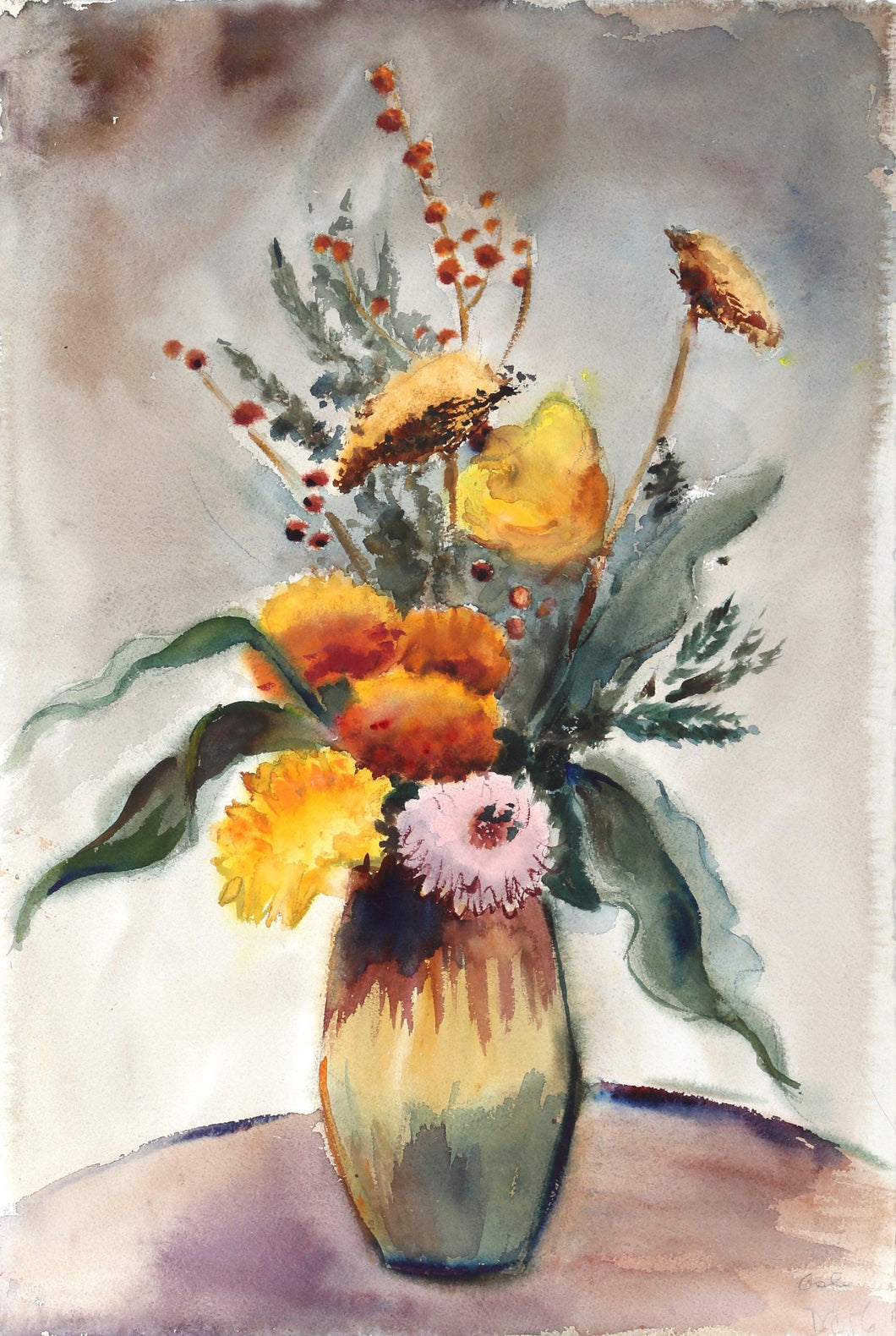 Flowers (P5.60) Watercolor | Eve Nethercott,{{product.type}}