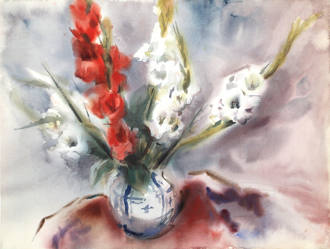 Flowers (P6.23) Watercolor | Eve Nethercott,{{product.type}}