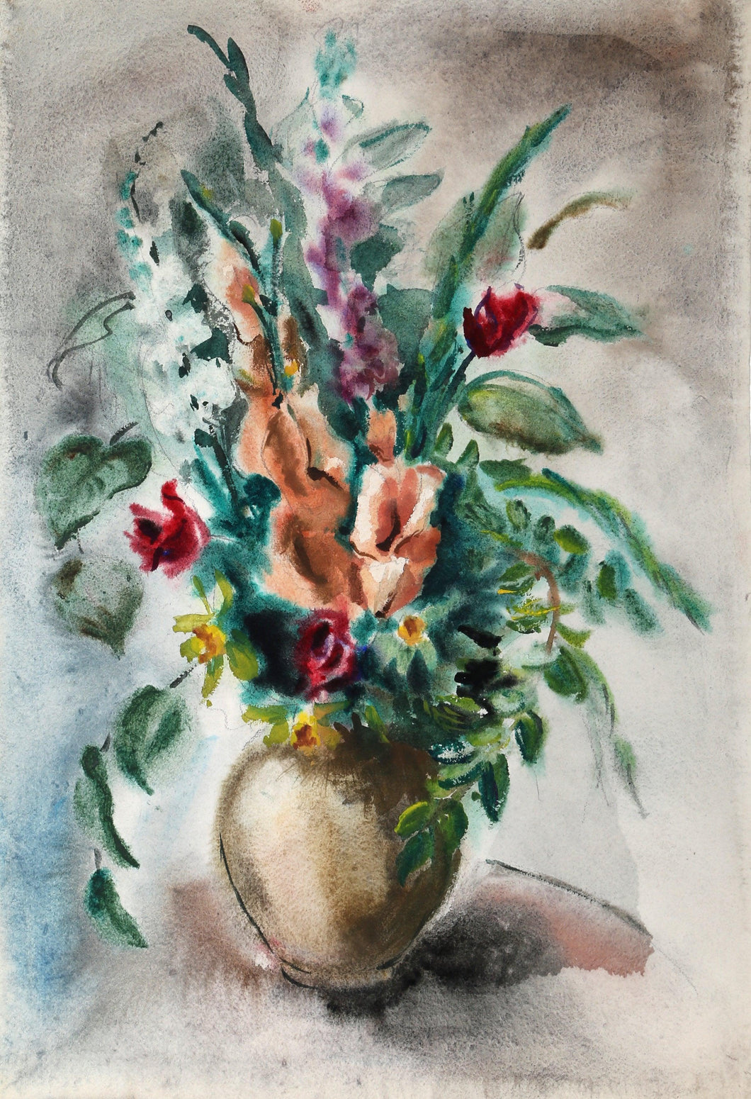Flowers (P6.30) Watercolor | Eve Nethercott,{{product.type}}