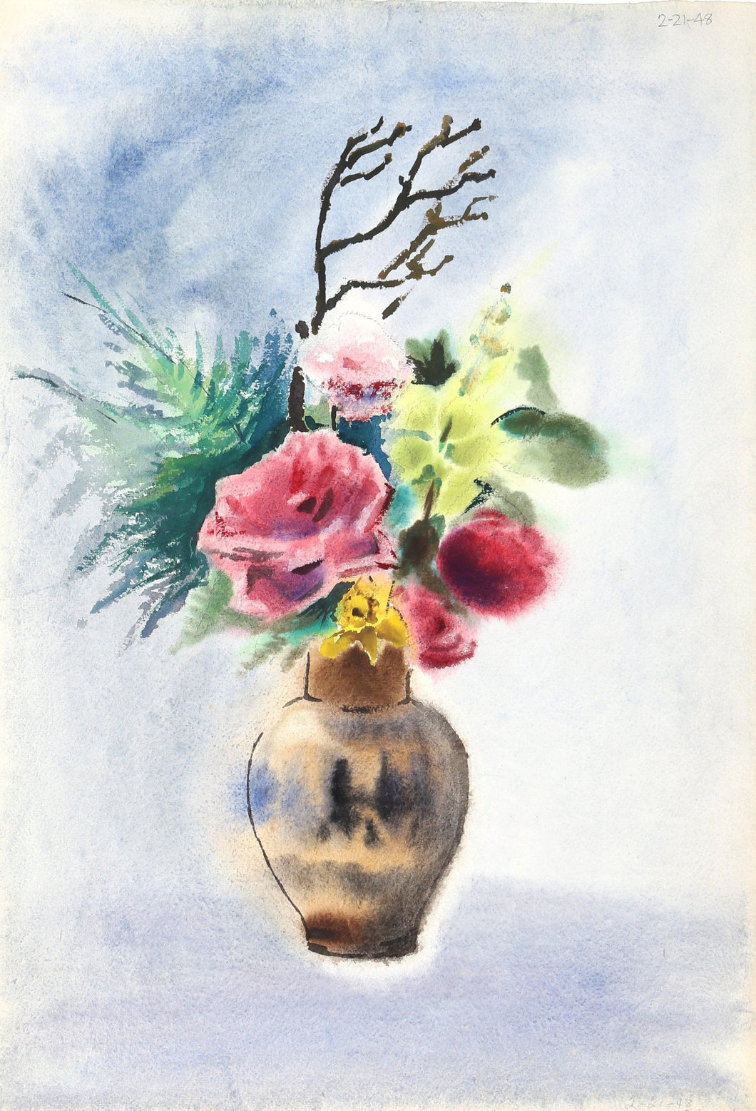 Flowers (P6.49) Watercolor | Eve Nethercott,{{product.type}}