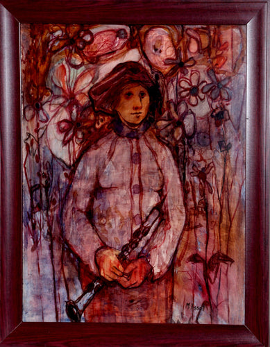 Flute Player Oil | James Tissot,{{product.type}}