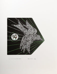 Flycatcher etching | Martin Barooshian,{{product.type}}