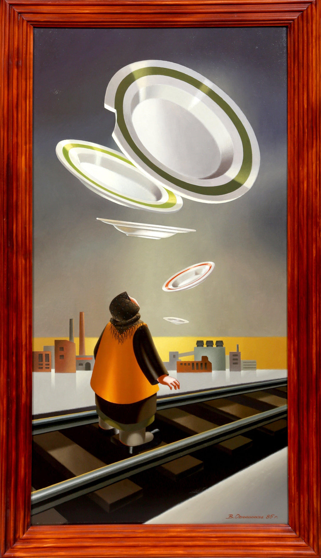 Flying Saucers Oil | Vladimir Ovchinnikov,{{product.type}}