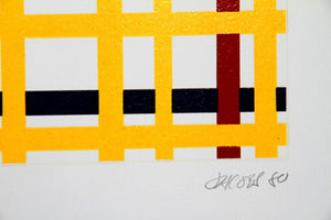 Folded NYC I (Mondrian) Screenprint | Jim Jacobs,{{product.type}}