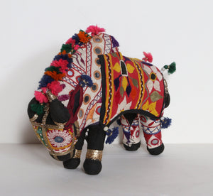 Folk Art Flower Bull Home Decor | Unknown, Indian,{{product.type}}