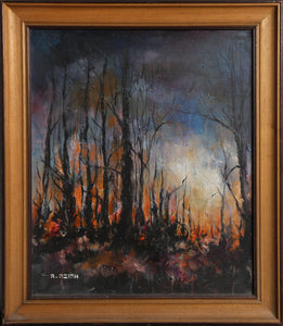 Forest Fire Oil | Unknown Artist,{{product.type}}